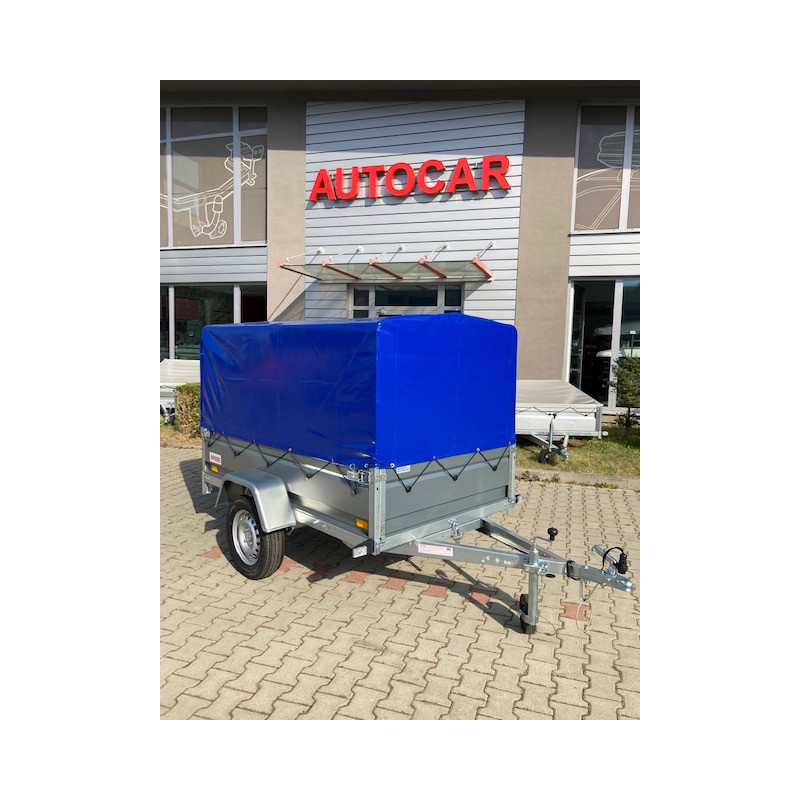Sklopný prívesný vozík s plachtou